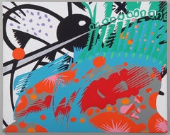 Untitled Abstract Acrylic Painting from Cartoon Series