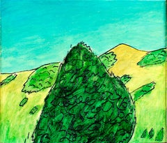 "Bodega Mountain" Original Framed Oil Landscape signed on back by Robert Richter