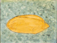 'Bread on Carpet' original oil on wood painting signed by Robert Richter