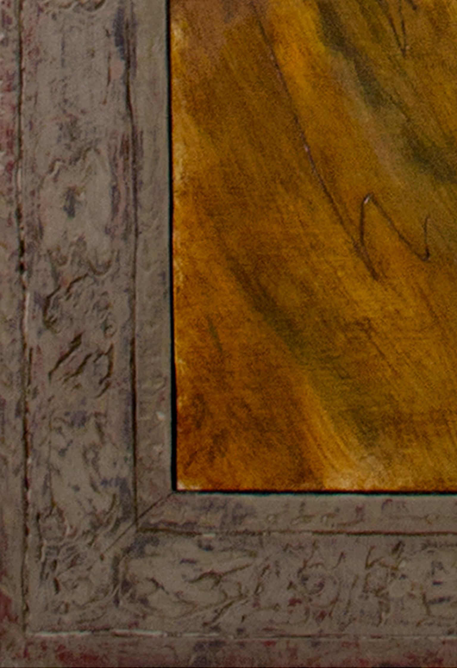 Nature morte de plateau de table « Butter Squash », huile sur bois signée au dos par Robert Richter en vente 4