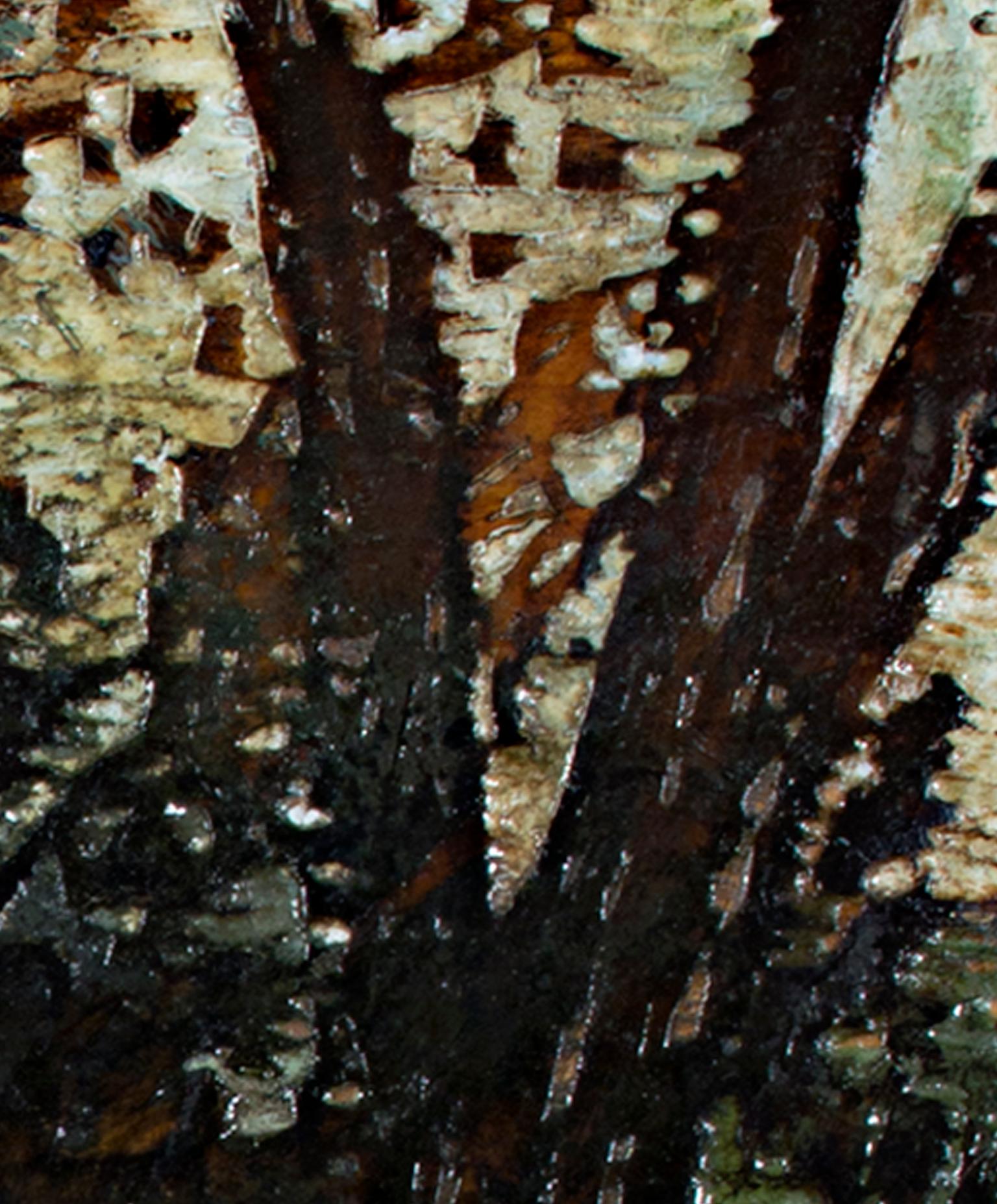 « Couple in Woods, », huile sur bois originale encadrée signée par Robert Richter en vente 3