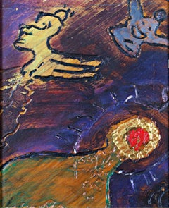 "Open the Bottle (Let in the Darkness), " Original Oil signed by Robert Richter