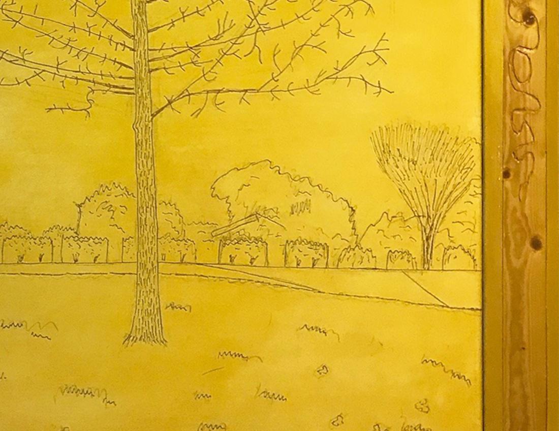 'Árbol de invierno' óleo original sobre madera firmado por Robert Richter en venta 2