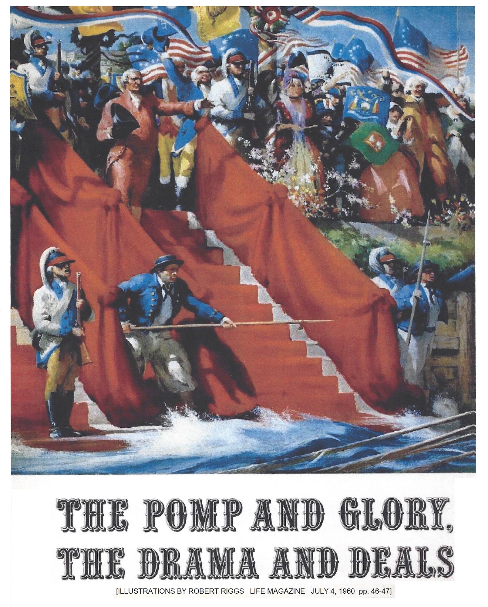 Procesión Marítima George Washington Inauguración Presidencial Nueva York, Life Mag en venta 2