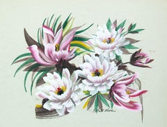 Acuarela floral original n.º 9 de Robert Rives