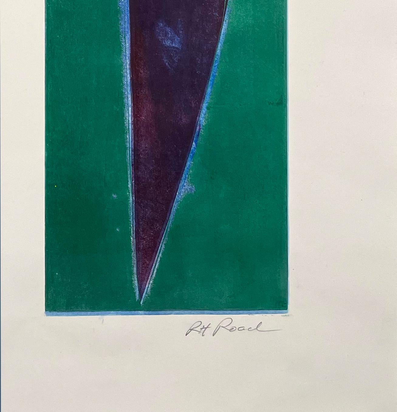 Smooth Sailing - Blue Abstract Print by Robert Roach