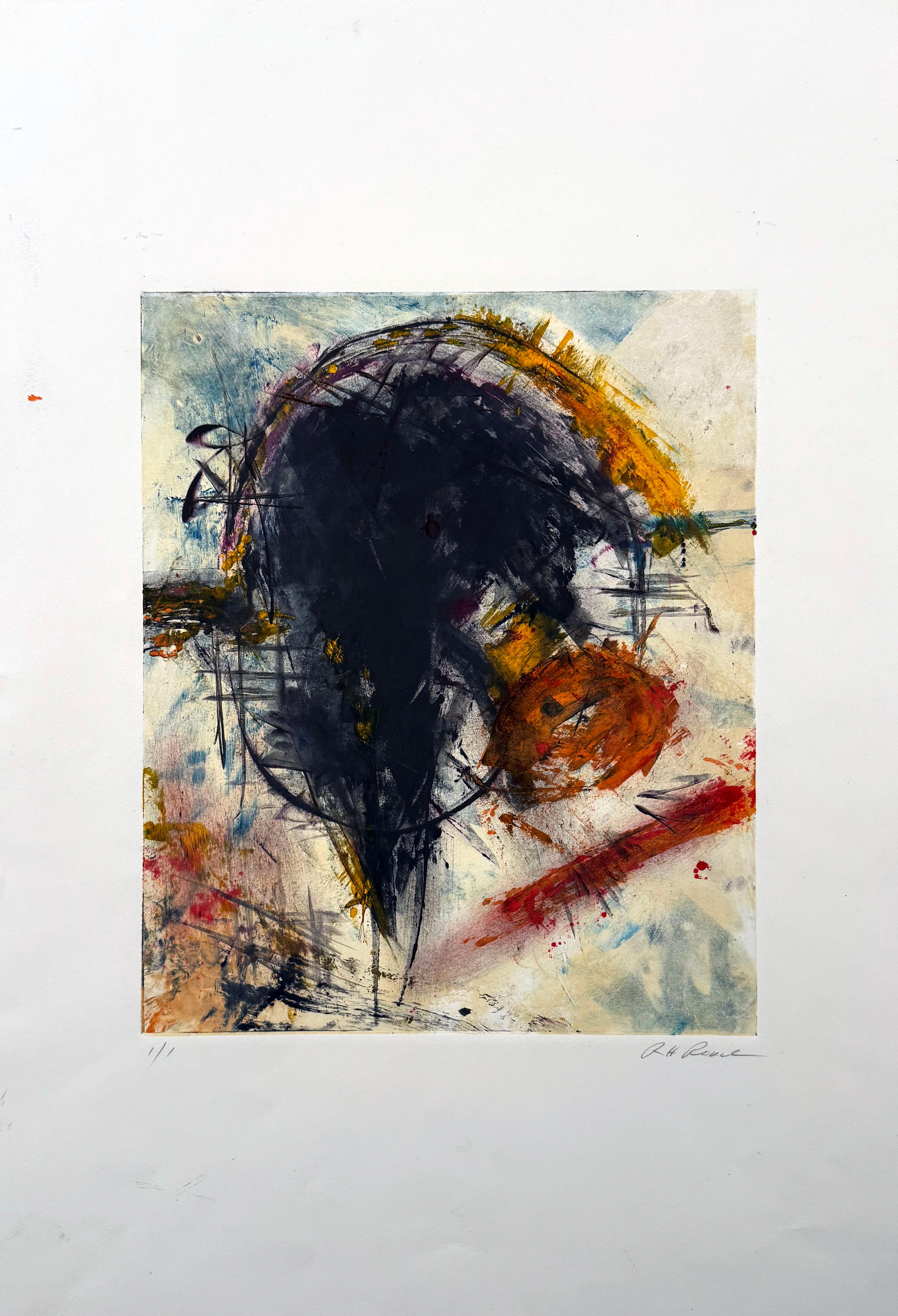 Untitled abstract #25 , by Santa Fe artist Robert Roach For Sale 1