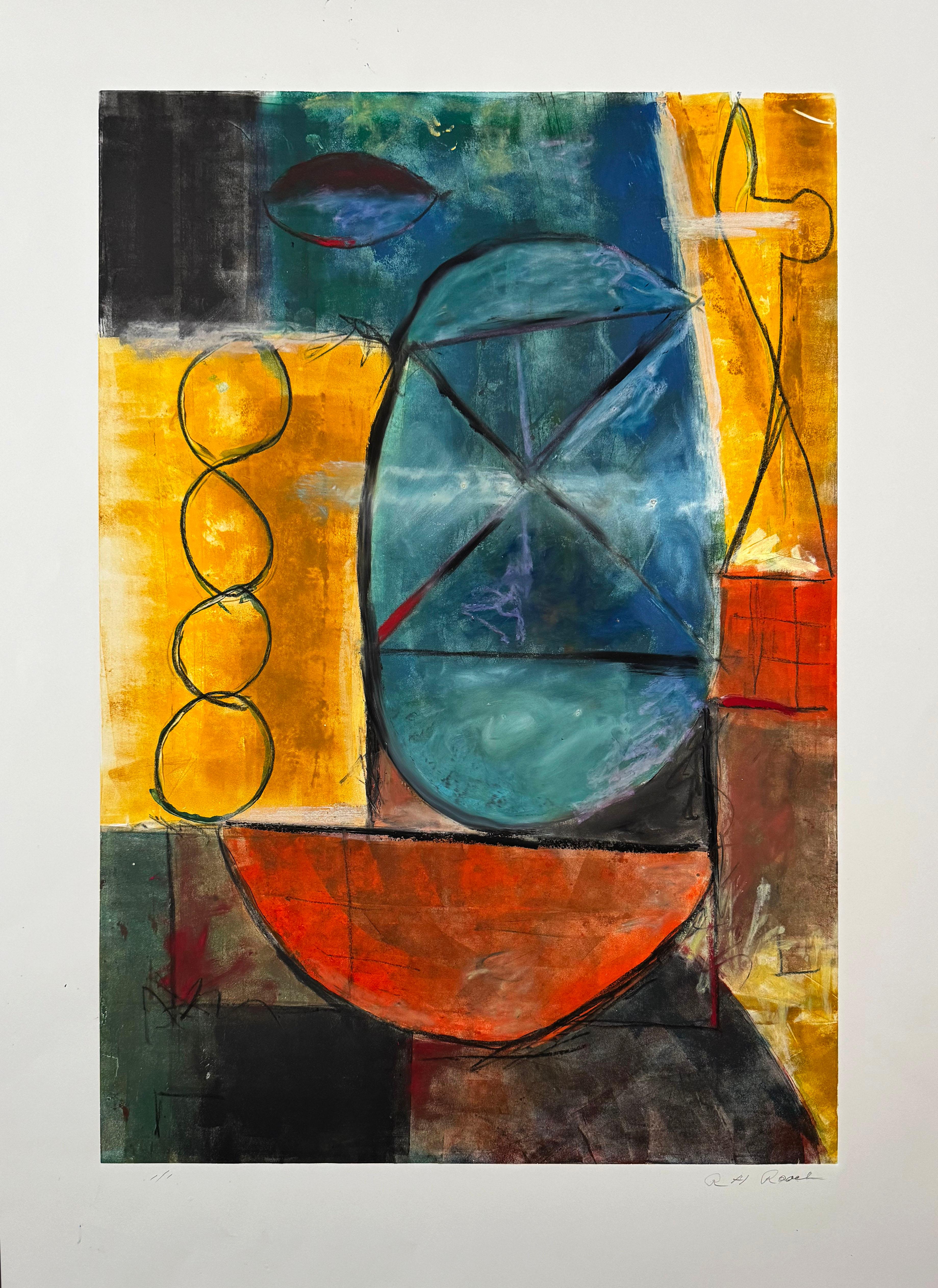 Untitled abstract #29 , by Santa Fe artist Robert Roach For Sale 1
