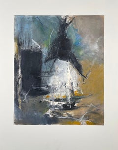 Whoosh, abstract monotype by Robert Roach