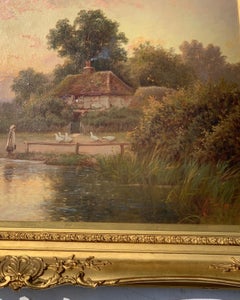 19th Century Victorian English cottage landscape