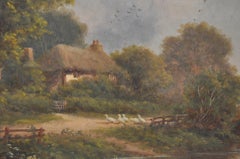 Robert Robin Fenson English Country Landscape Oil Painting c.1909