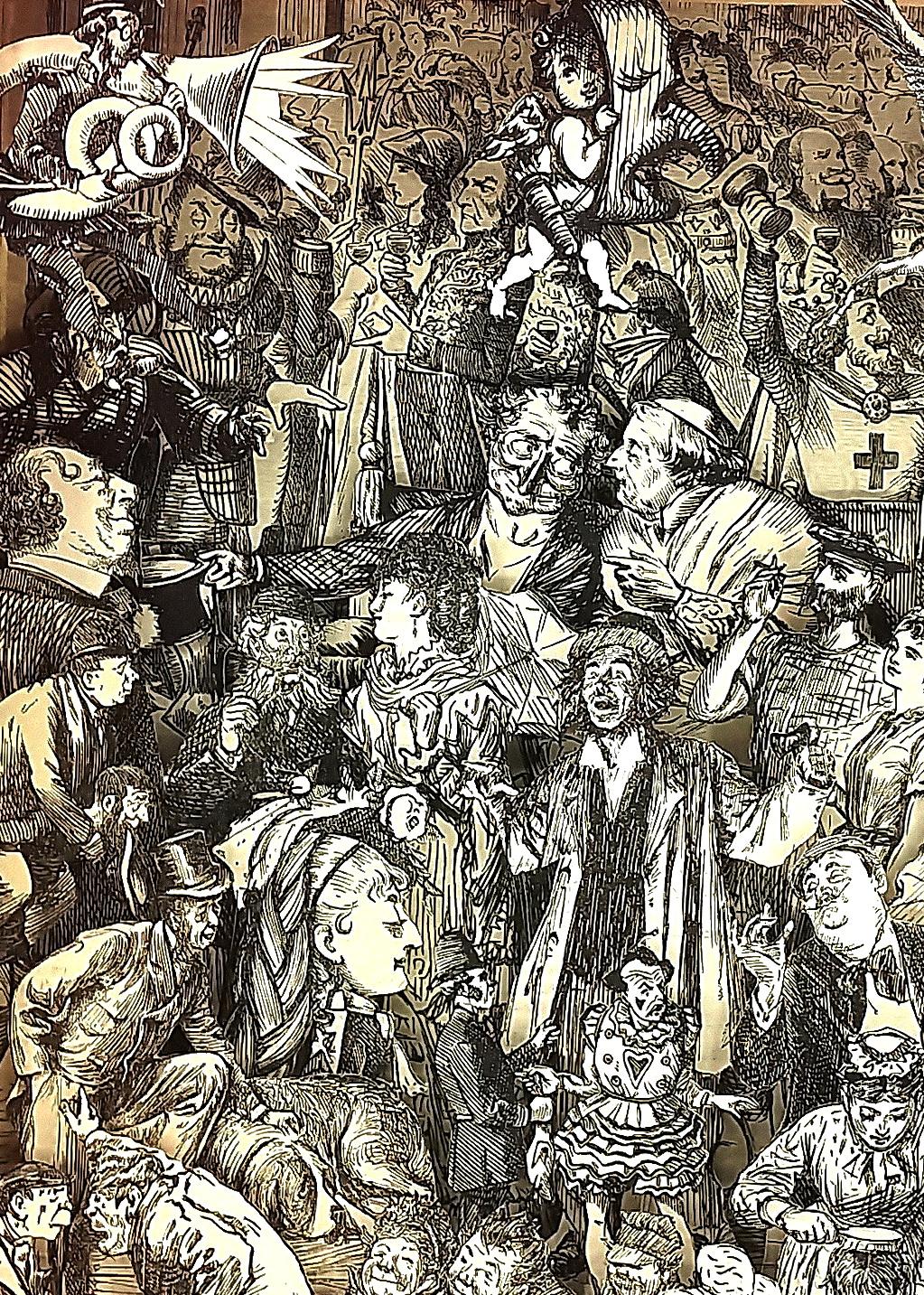 Amerikanische Contemporary Book Sculpture von Robert Robinson - Punch Magazine, 1871 im Angebot 1