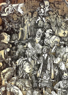 Sculpture de livre contemporaine américaine de Robert Robinson - Punch Magazine, 1871