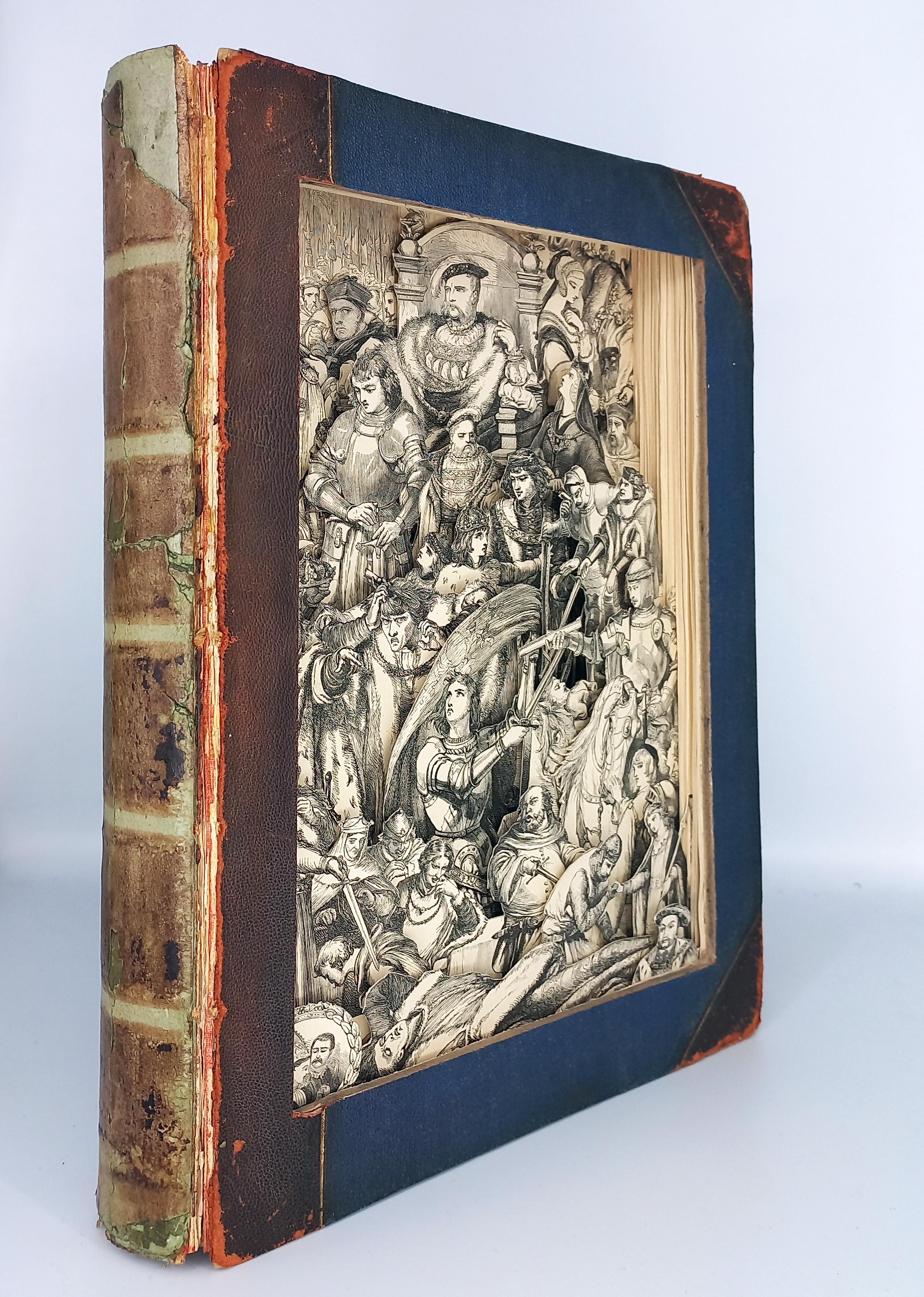 Scultura di libri americani contemporanei di Robert Robinson -Storie di Shakespeare in vendita 3