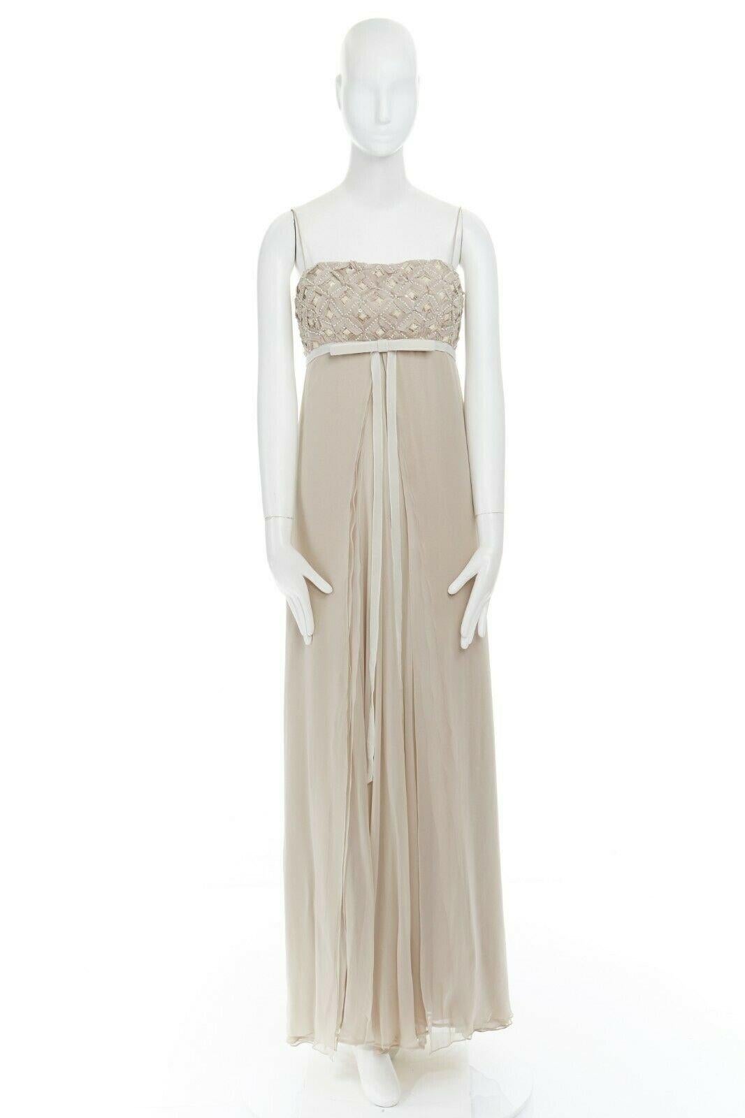 ROBERT RODRIGUEZ blush silk jewel sequins embellished velvet bow evening gown M 
Reference: LACG/A00372 
Brand: Robert Rodriguez 
Material: Silk Color: Pink 
Pattern: Solid 
Closure: Zip 
Extra Detail: Feels like silk. Blush pink. Spaghetti strap.