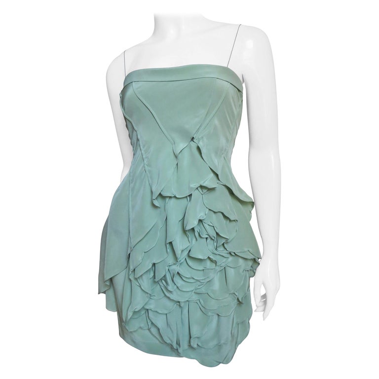 sachin and babi light blue dress What to Wear With a Green Dress main image 1