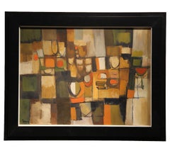 "Shapes of the City" Neural Tonal Cubist Abstract Landscape Painting