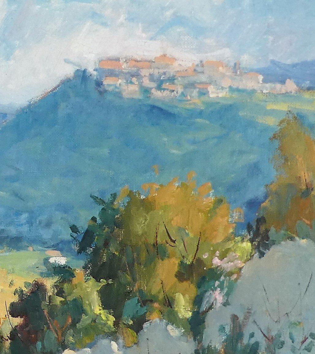 Landscape in the South of France, original oil on canvas by Robert Rouard For Sale 2