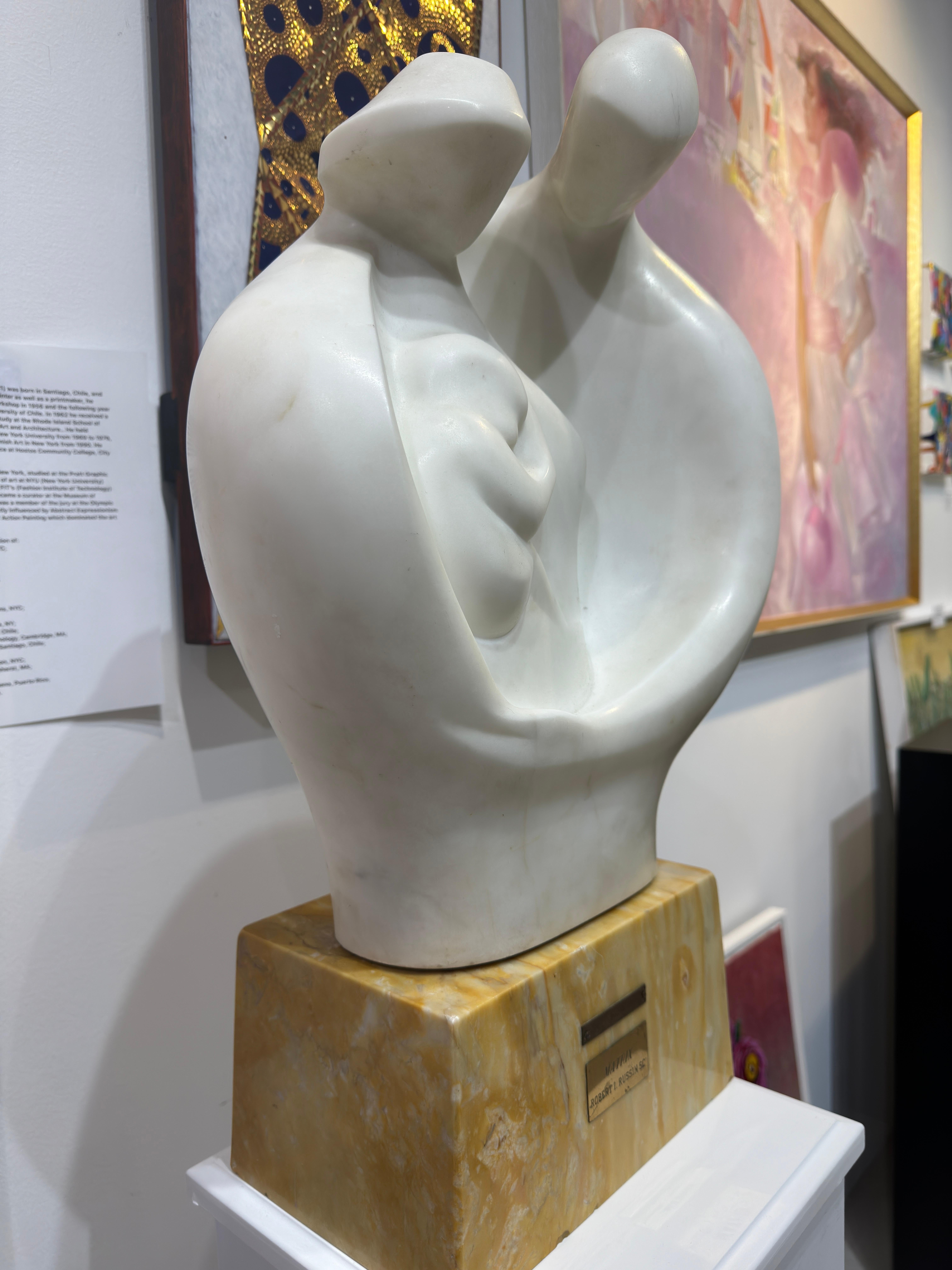 Scultura moderna in marmo di grandi dimensioni Metrix - Sculpture di Robert Russin