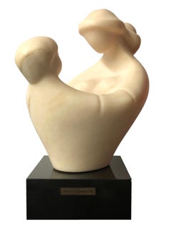 Mother With Child Marble Sculpture 
