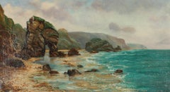 Robert S. Brutey (fl.1888-1900) - Early 20th Century Oil, Coastal Arch