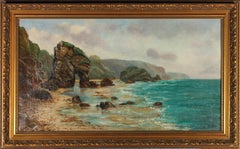 Robert S. Brutey (fl.1888-1900) - Early 20th Century Oil, Coastal Arch