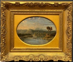 Antique Southern Landscape Oil Painting Hudson River School