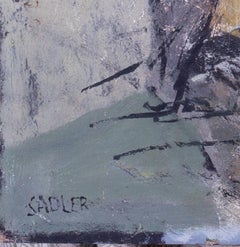 Modern British still life with guitar by Robert Sadler