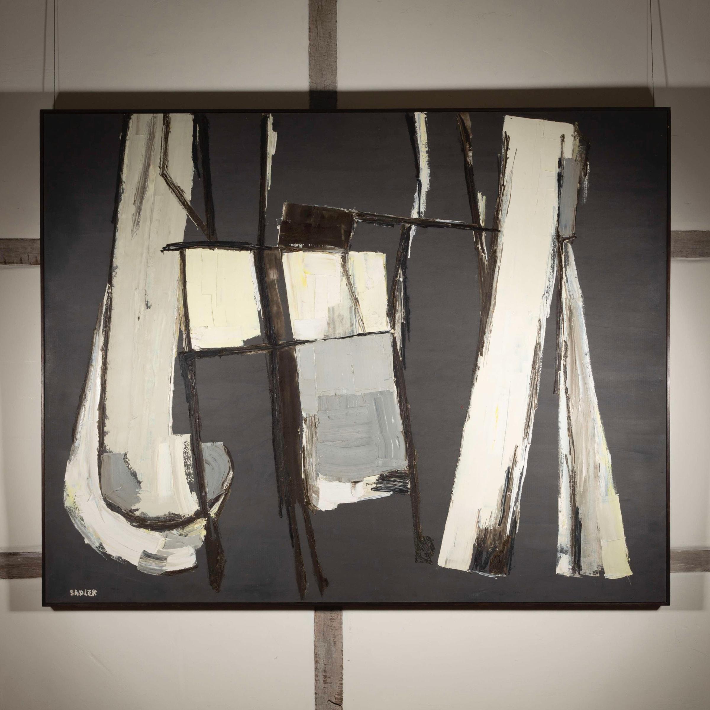Pittura, Novembre, Olio su tavola di Robert Sadler, 1957 in vendita 1