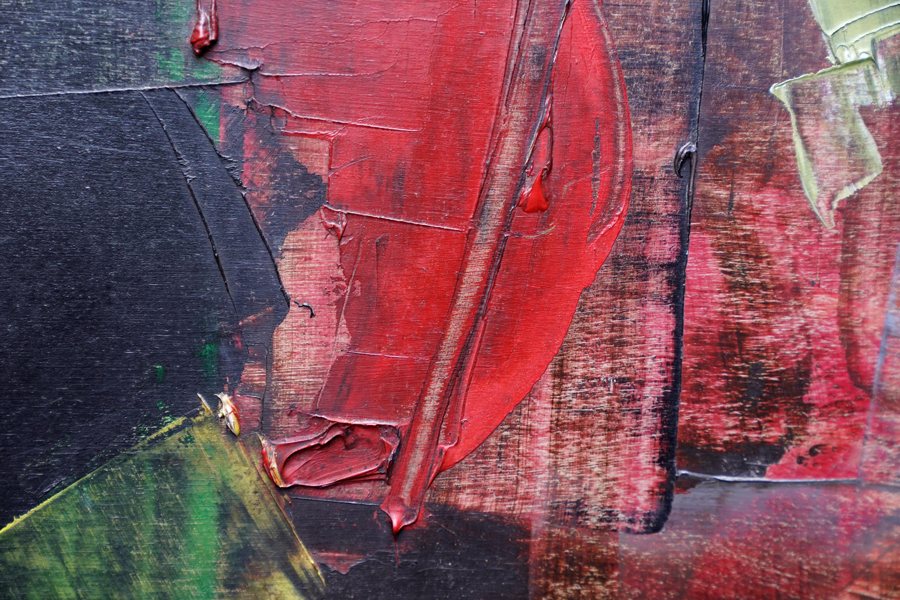 Seaport 1 1957 - British Arte abstracto Pintura al óleo Artista de Suffolk en venta 8