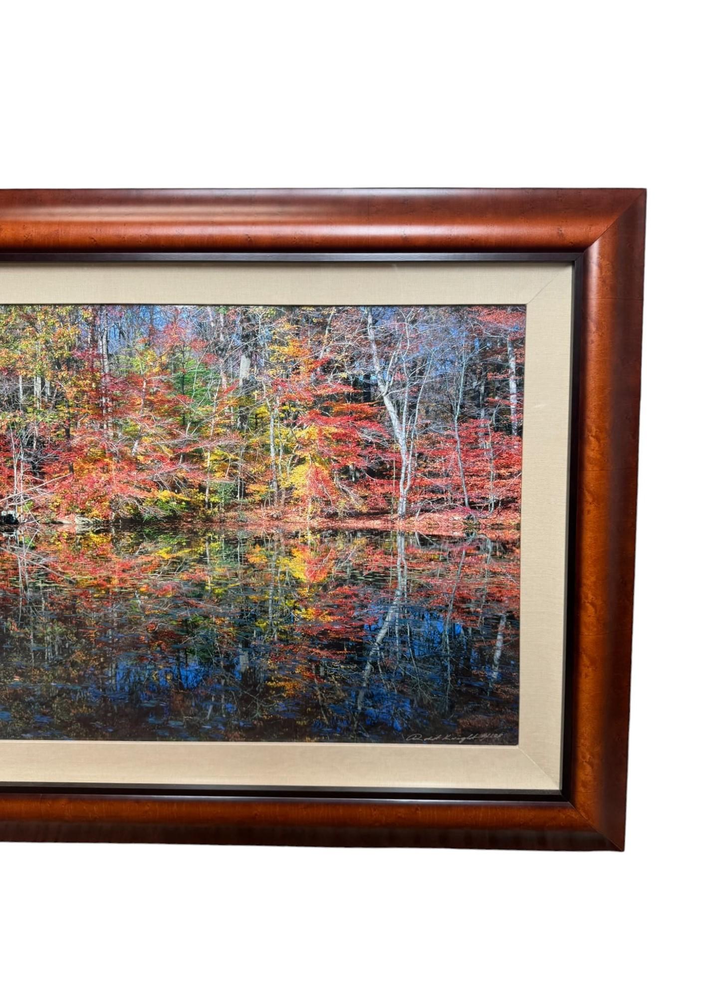 Robert Salisbury Knight Panoramafotografie, „Fall Lake Reflections“, gerahmt (amerikanisch) im Angebot