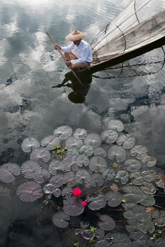 Fisherman, Floating Garden and Lotus Bloom