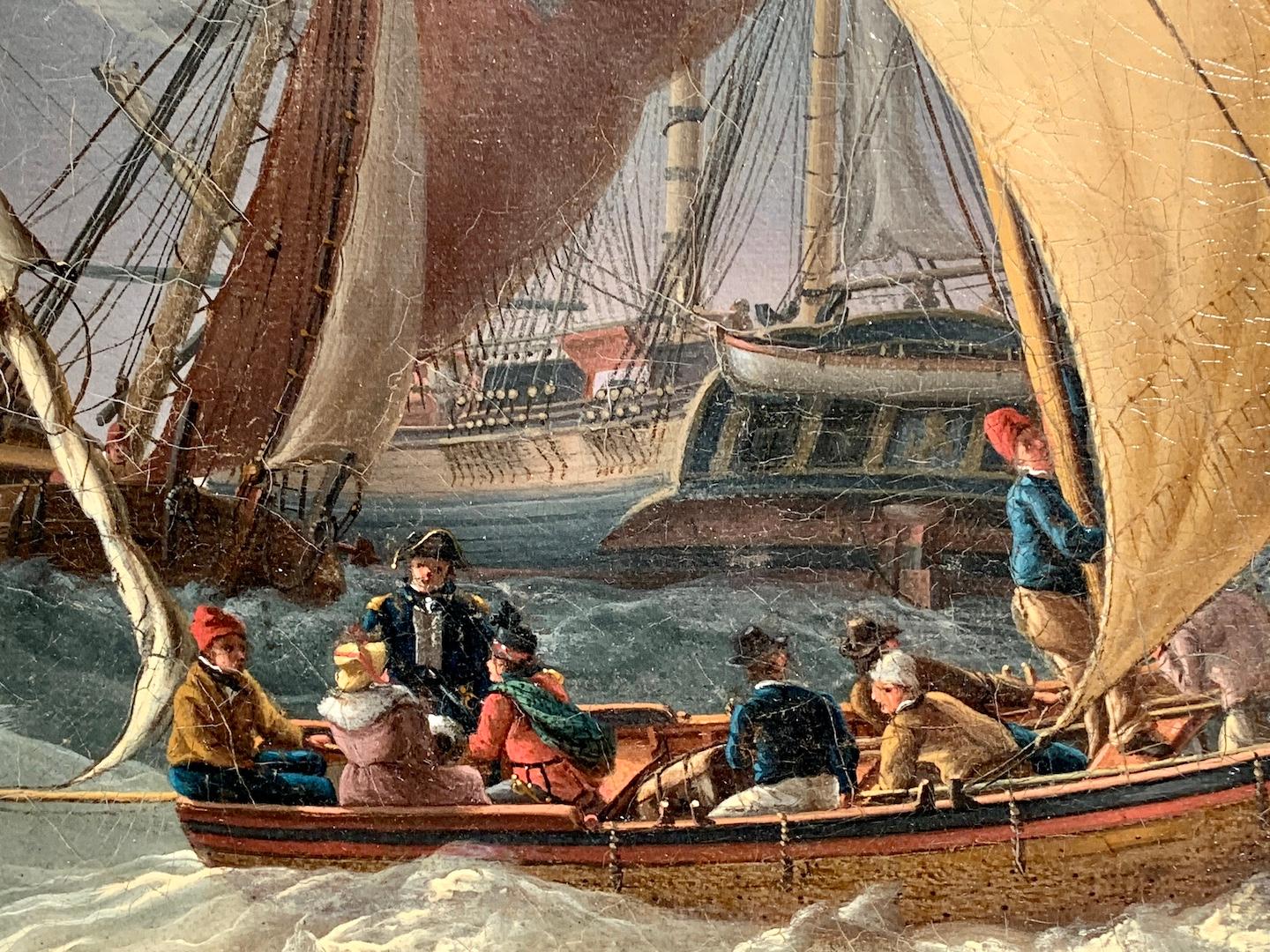 Wird Robert Salmon zugeschrieben,

Amerikanische, holländische und englische Schifffahrtsszene des 19. Jahrhunderts vor einer Stadtküste, möglicherweise Leigh Harbor, Schottland

Robert Salmon war einer der besten Marinemaler des späten 18. und