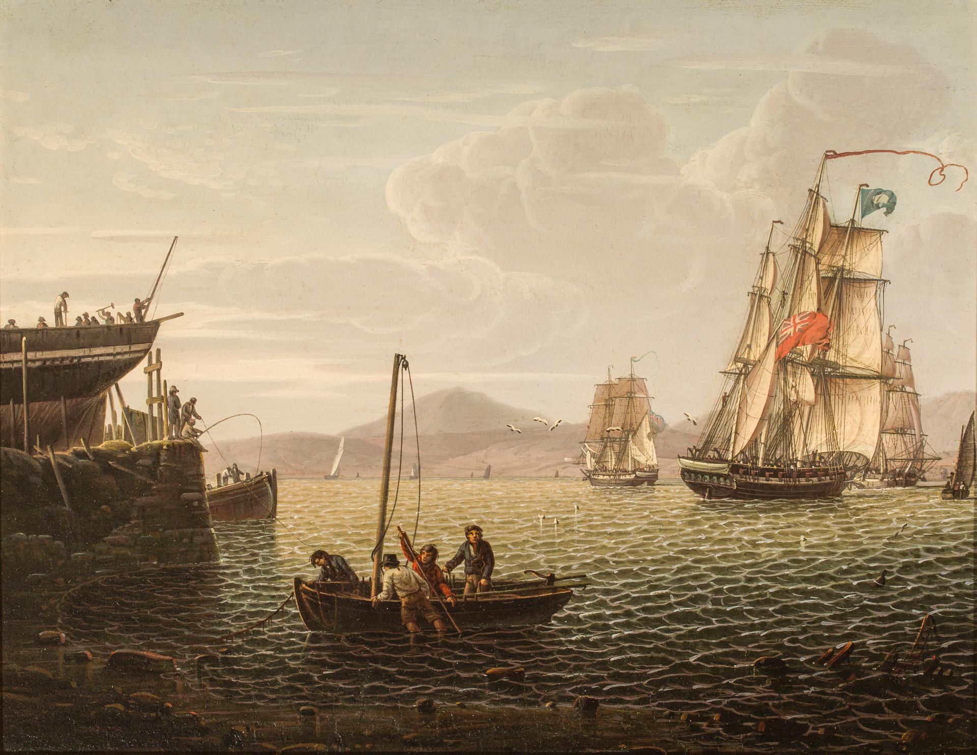 Sur la Clyde - Painting de Robert Salmon