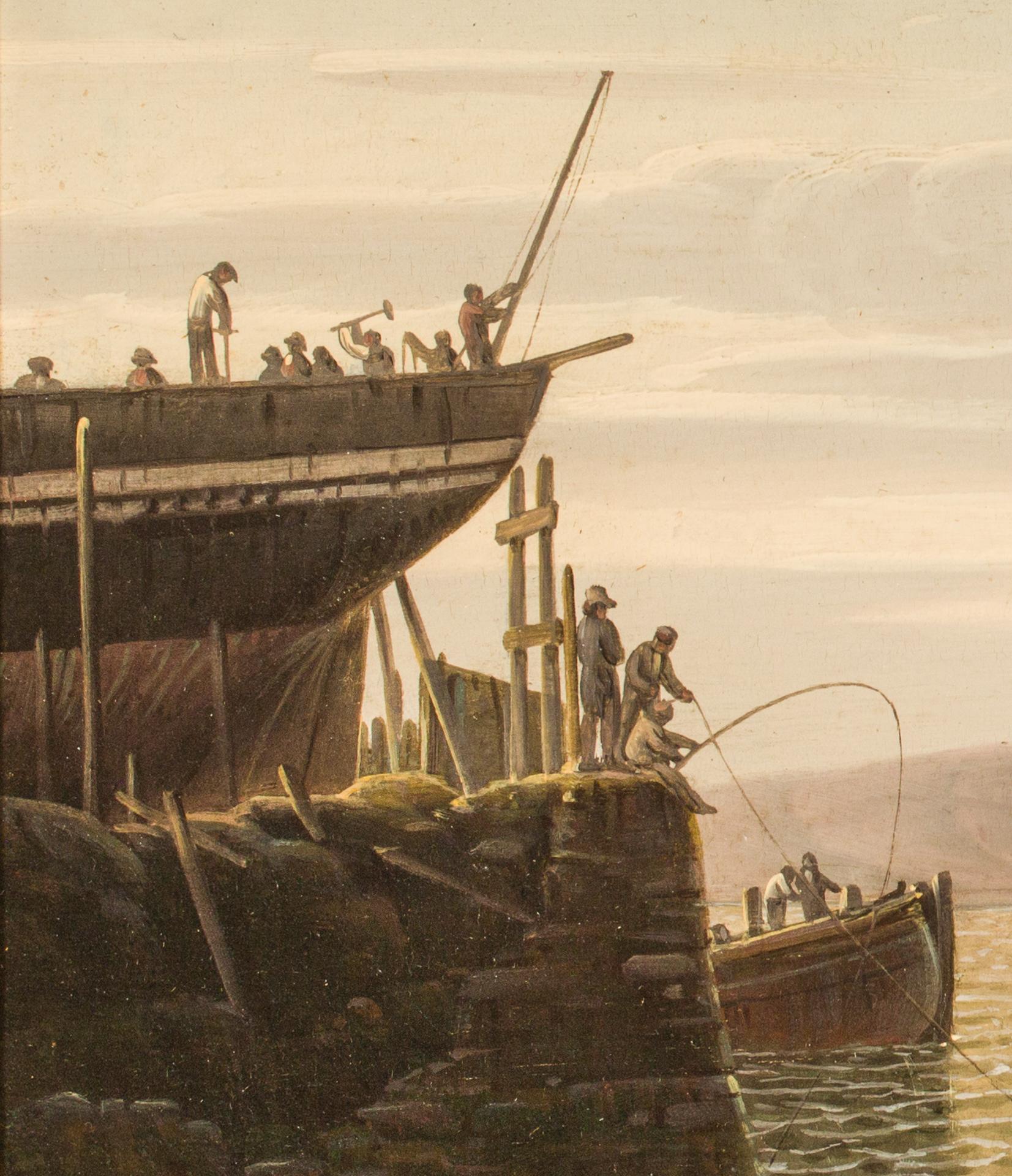 On the Clyde - Other Art Style Painting by Robert Salmon