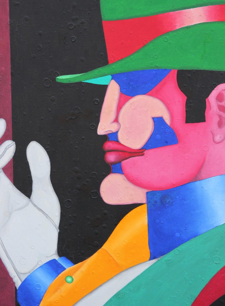 Robert Sandman "Godfather 1" Colorful Abstract Modern Pop Art