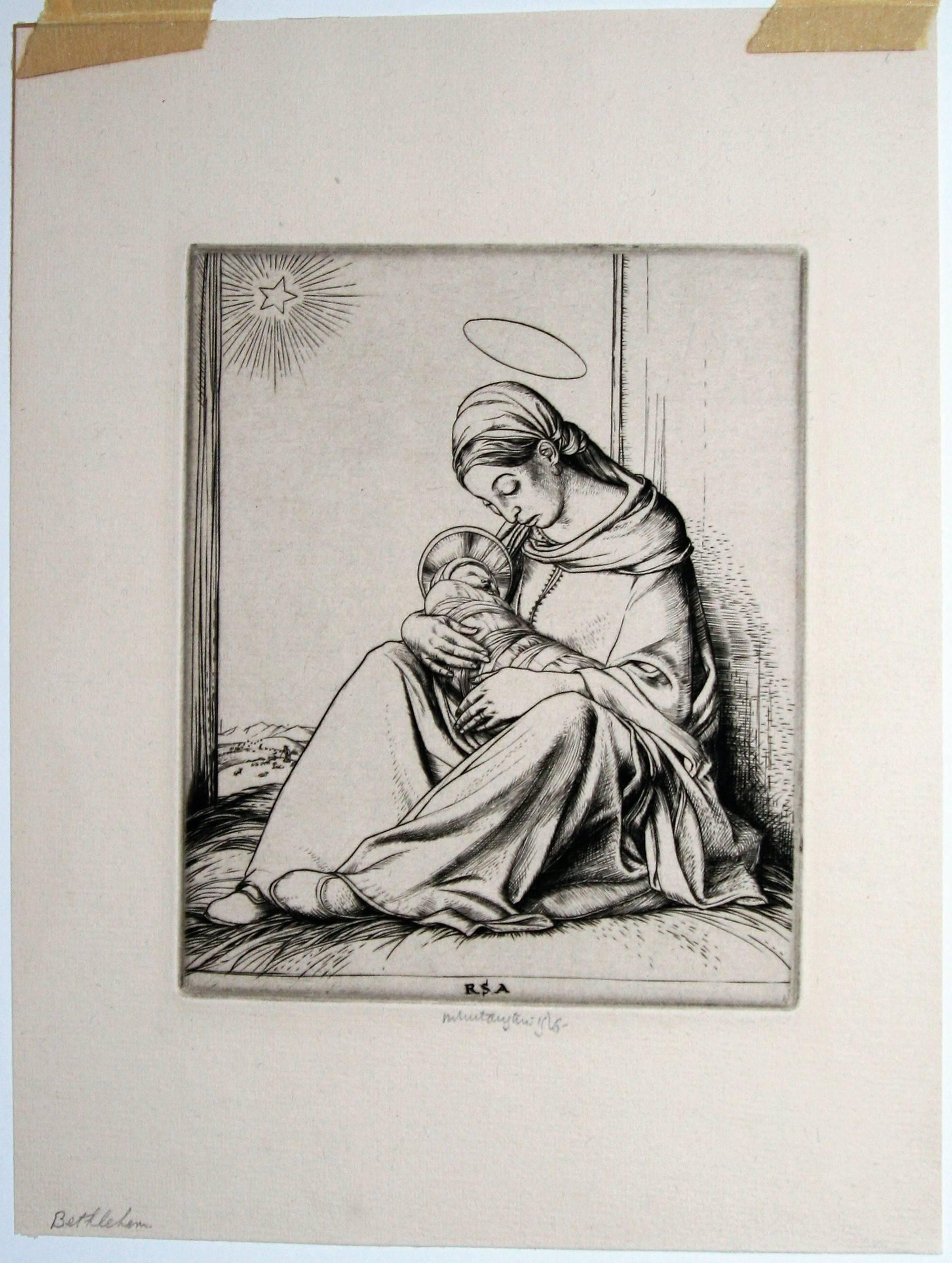 Bethlehem. - Print by Robert Sargent Austin, R.A., P.R.E., P.R.W.S.