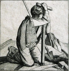 Antique Man with a Cross