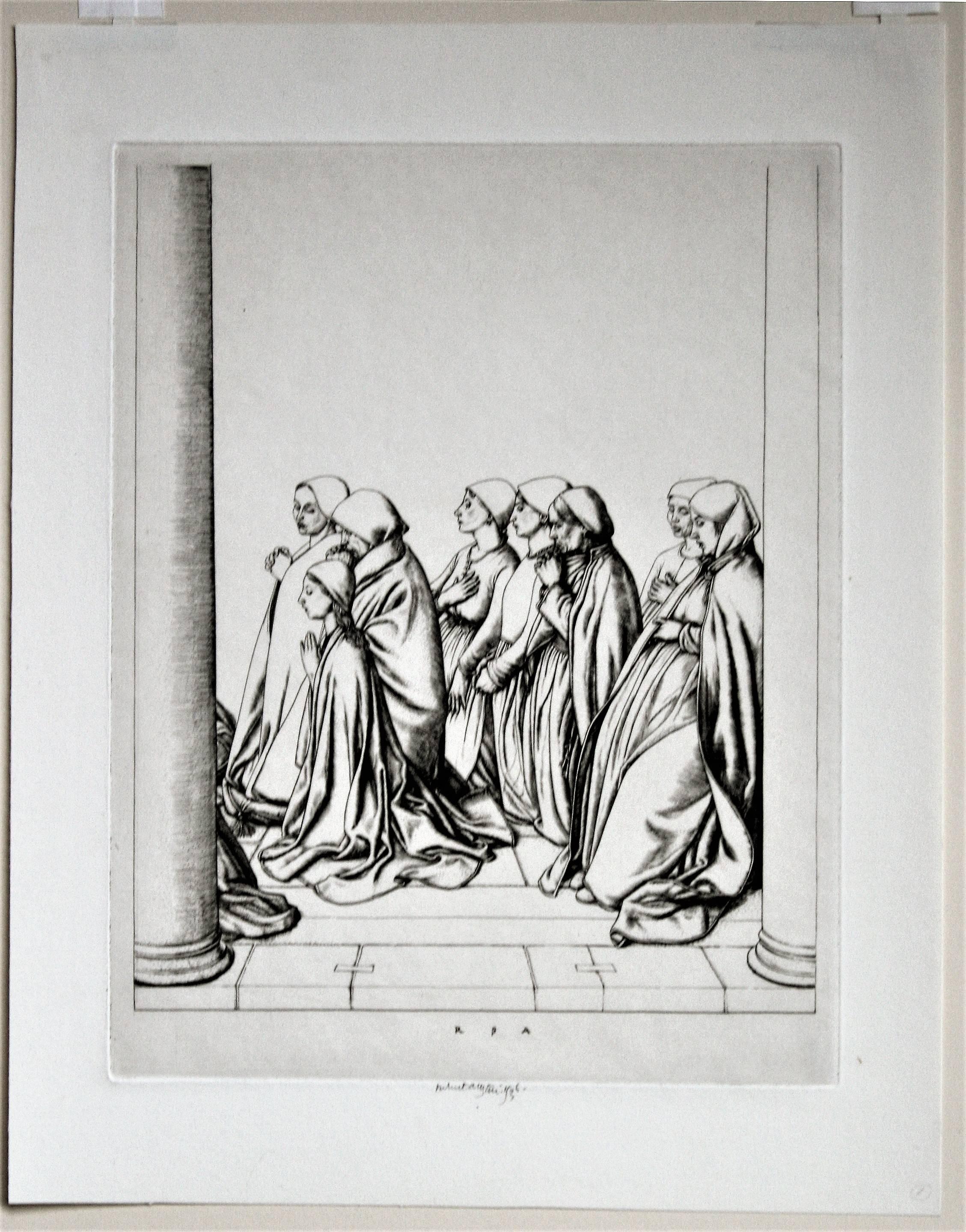 Frauen beim Gebet – Print von Robert Sargent Austin, R.A., P.R.E., P.R.W.S.