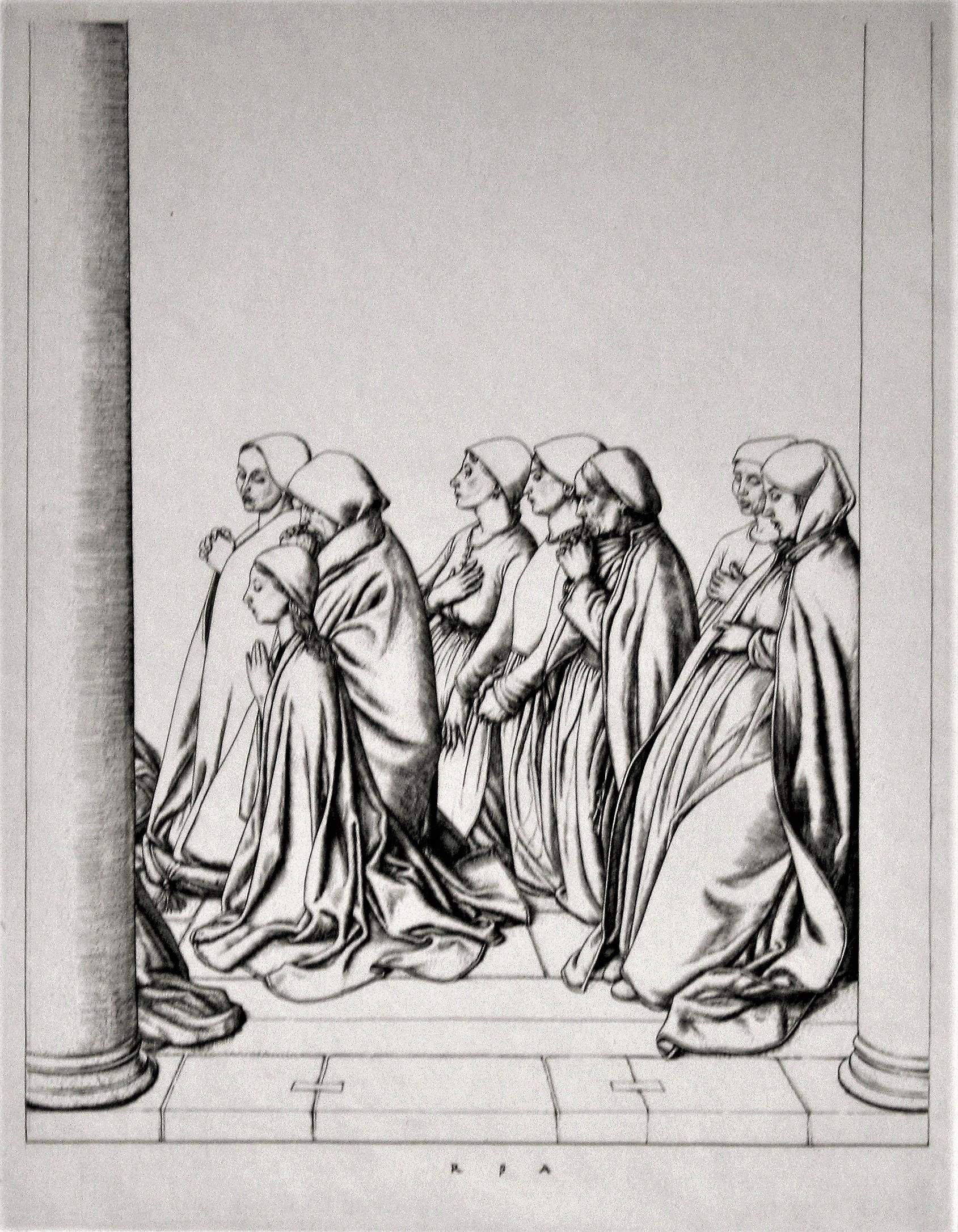 Les femmes en prière - Renaissance Print par Robert Sargent Austin, R.A., P.R.E., P.R.W.S.