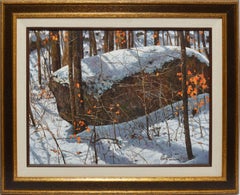 Realist Landscape of a Winter Forest by Robert Sarsony