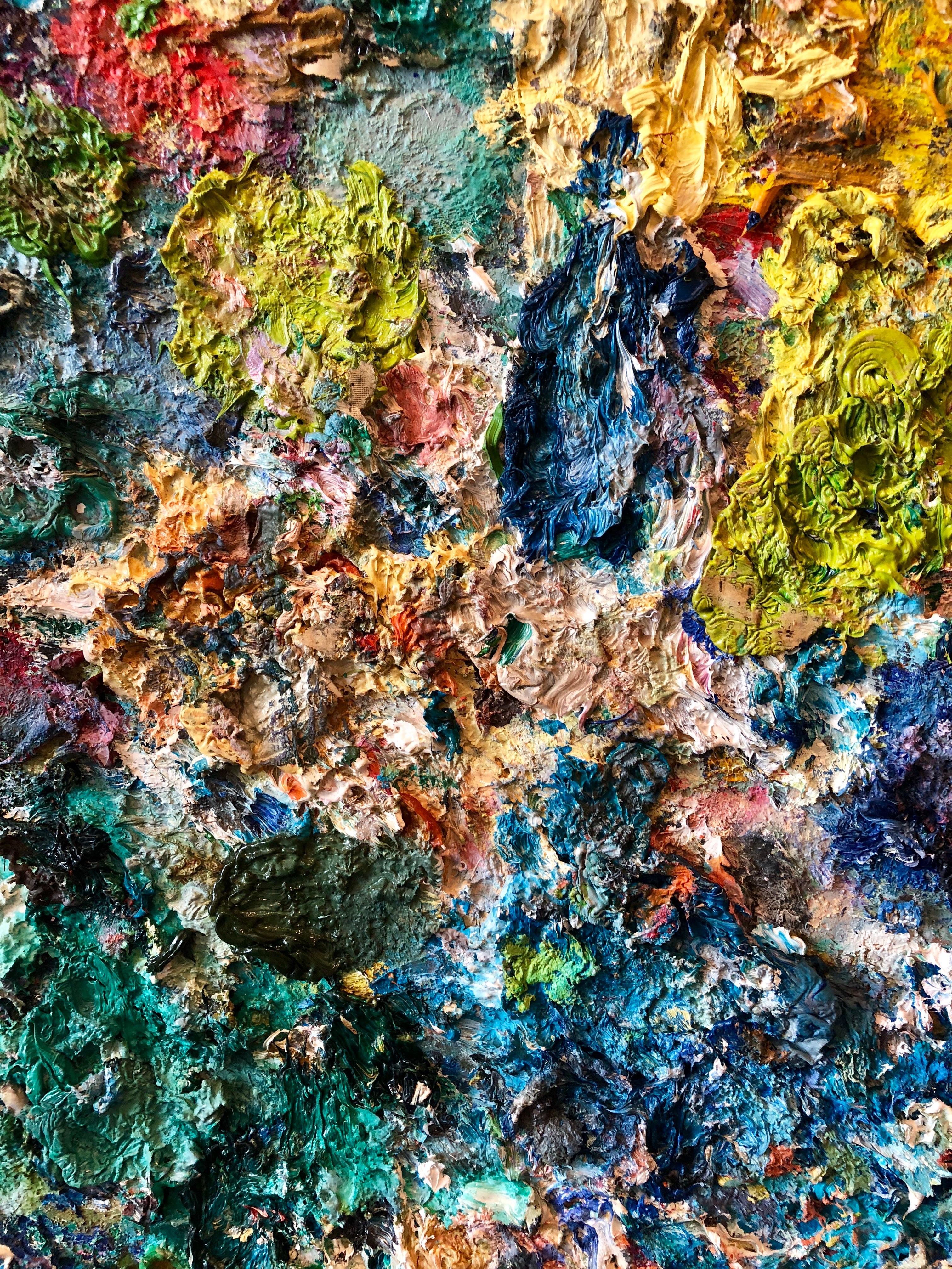 Palette - Painting by Robert Savary