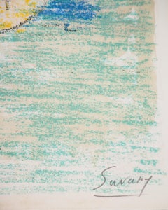 Paris : Bridge over Canal Saint Martin - Original Lithograph, Handsigned