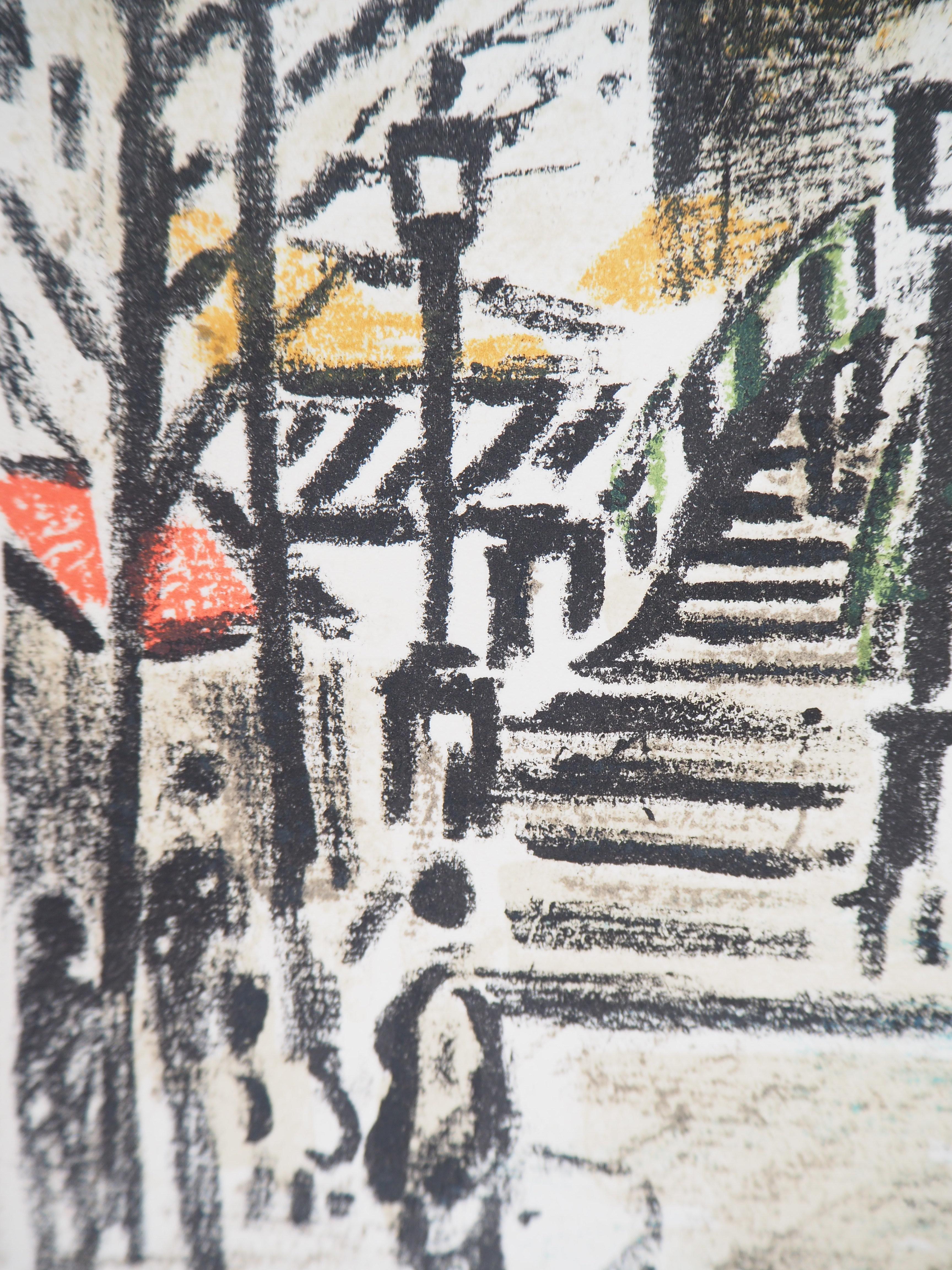 Robert SAVARY
Paris : Près du Canal Saint Martin, 1969

Lithographie originale (atelier Mourlot)
Signé à la main au crayon
Sur vélin d'Arches 37 x 29 cm (c. 16 x 12 in)

Excellent état