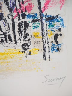 Paris : Wallace Fountain - Original Lithograph, Handsigned