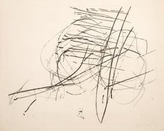 Movement, Minimalist Abstract Etching by Robert Savoie