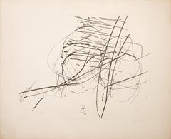 Abstrakt-expressionistische Radierung der Bewegung, Radierung von Robert Savoie