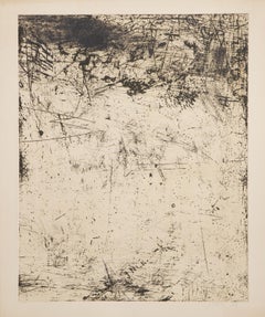 Varennes 2, Abstract Expressionist Etching by Robert Savoie