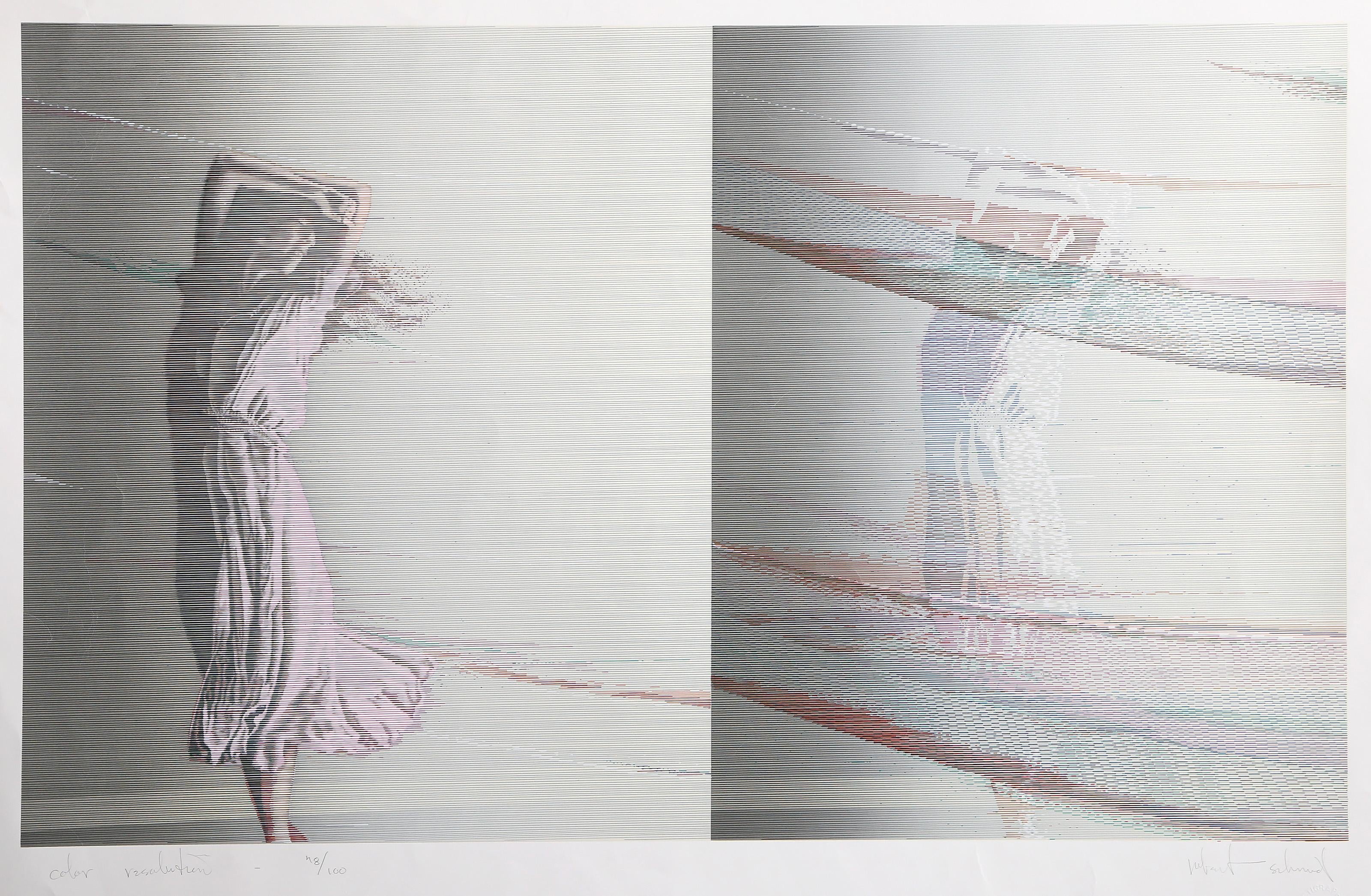 Robert Schmidt Figurative Print - Color Resolution, Contemporary Screenprint by Robert Schmid