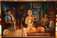 Man Identifying Dead Body to the Police, probable magazine story illustration